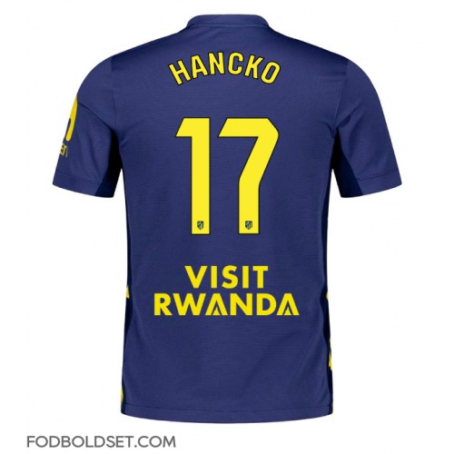 Atletico Madrid David Hancko #17 Udebanetrøje 2025-26 Kortærmet